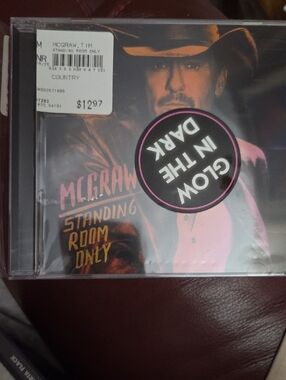 Tim Macgraw Standing Room Only CD - Black, Pink, Gold New